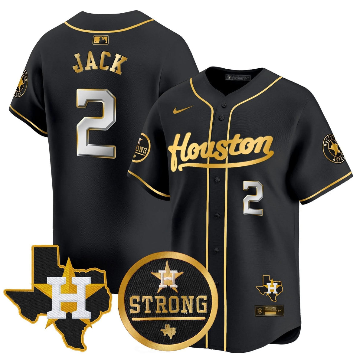 Houston Astros Houston Strong Patch Vapor Premier Limited Jersey - Stitched-Cuztomshoes