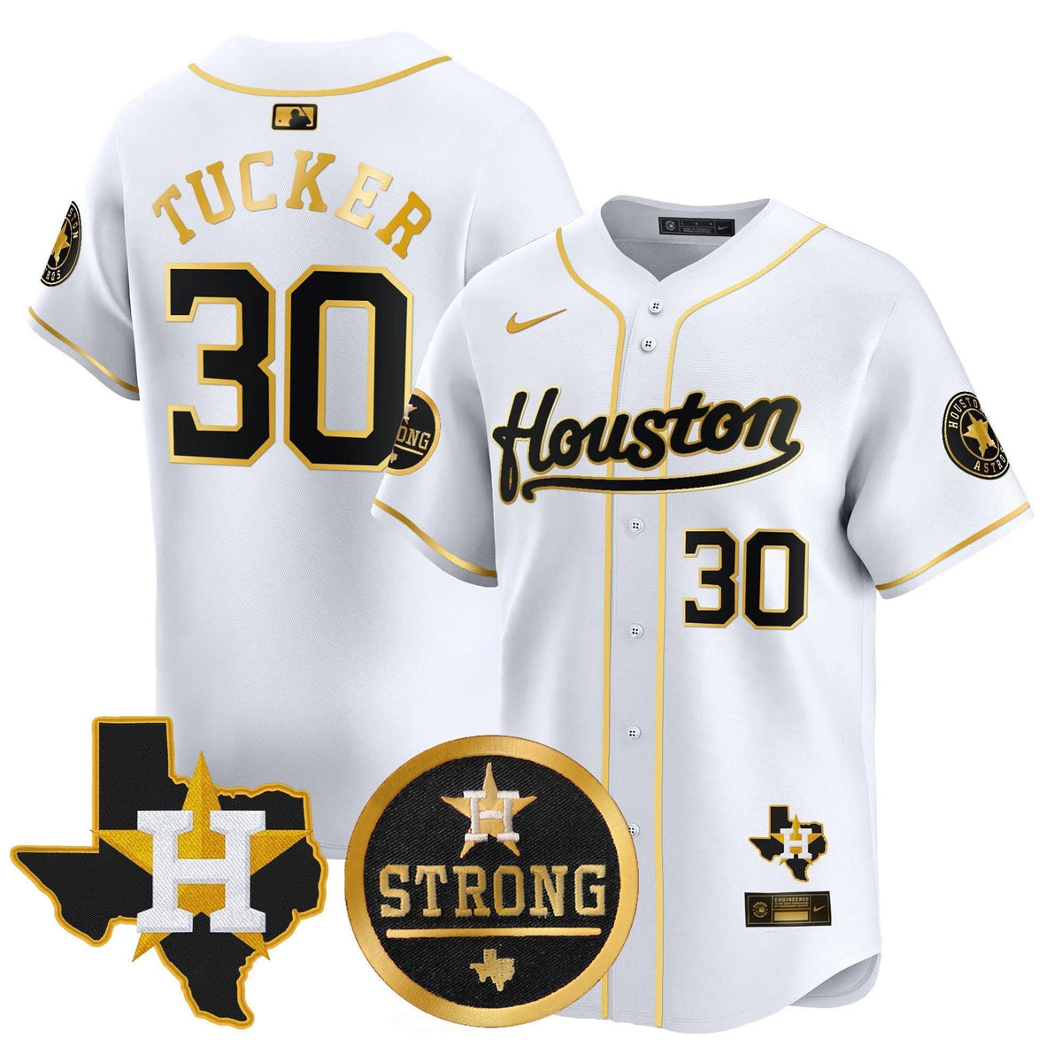 Houston Astros Houston Strong Patch Vapor Premier Limited Jersey - Stitched-Cuztomshoes