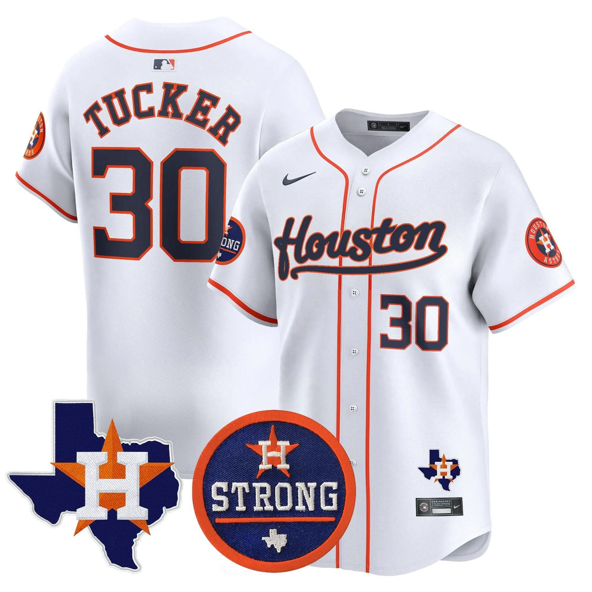 Houston Astros Houston Strong Patch Vapor Premier Limited Jersey - Stitched-Cuztomshoes