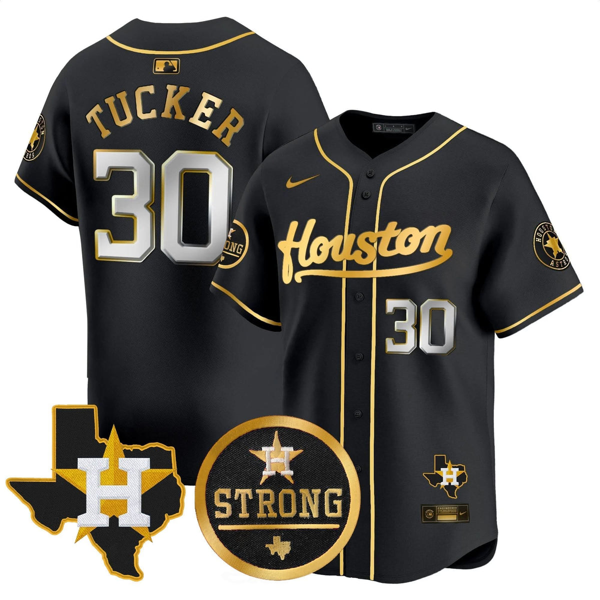 Houston Astros Houston Strong Patch Vapor Premier Limited Jersey - Stitched-Cuztomshoes