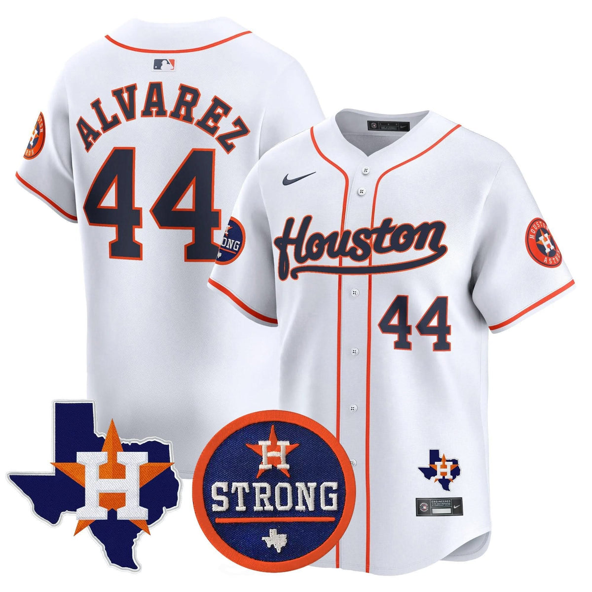 Houston Astros Houston Strong Patch Vapor Premier Limited Jersey - Stitched-Cuztomshoes