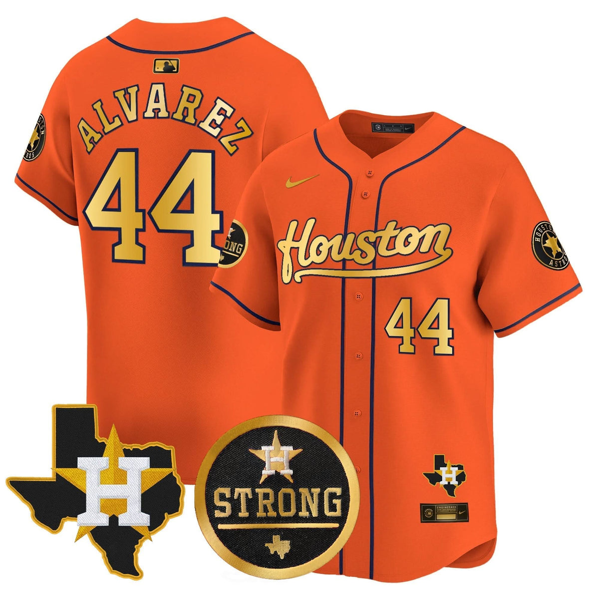 Houston Astros Houston Strong Patch Vapor Premier Limited Jersey - Stitched-Cuztomshoes