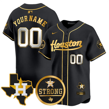 Houston Astros Houston Strong Patch Vapor Premier Limited Custom Jersey - Stitched-Cuztomshoes