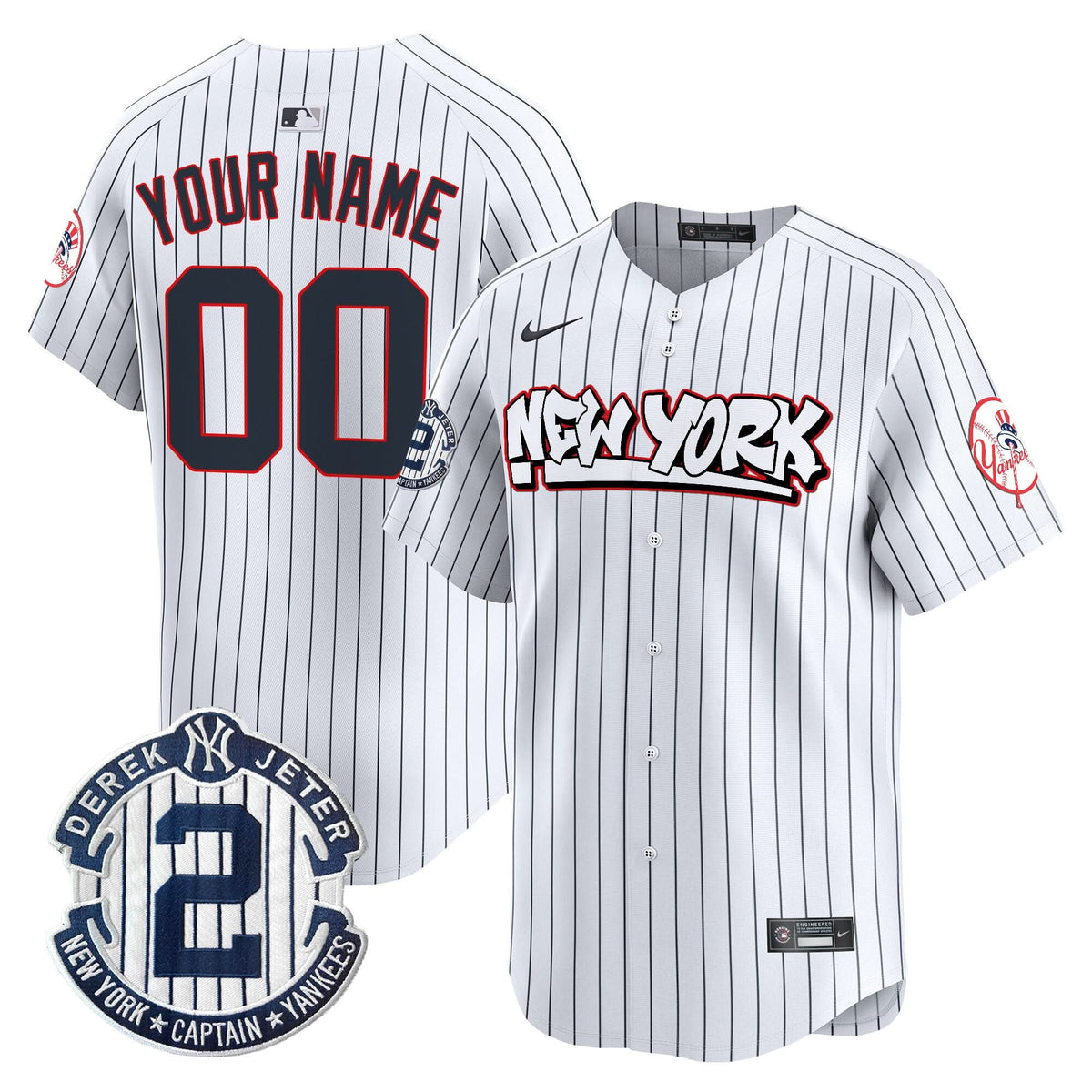 New York Yankees Graffiti Vapor Premier Limited Custom Jersey V2 - Stitched