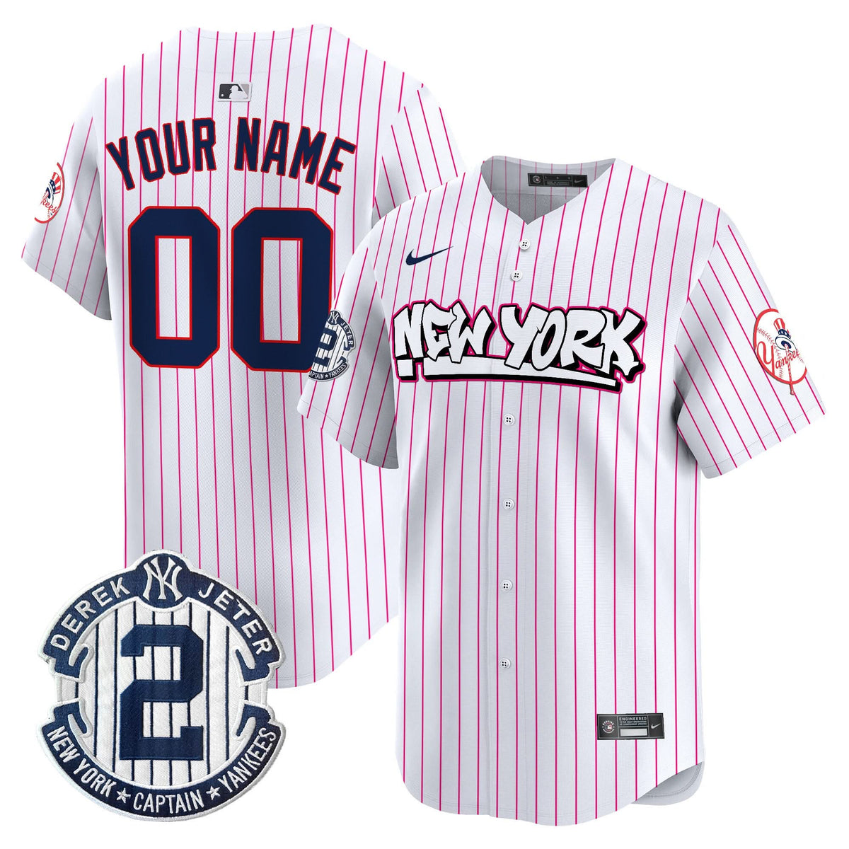 New York Yankees Graffiti Vapor Premier Limited Custom Jersey V2 - Stitched