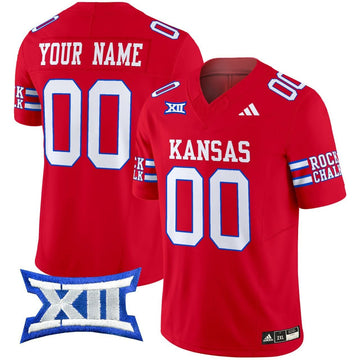 Kansas Jayhawks Blackhawk Red Custom Jersey-Cuztomshoes