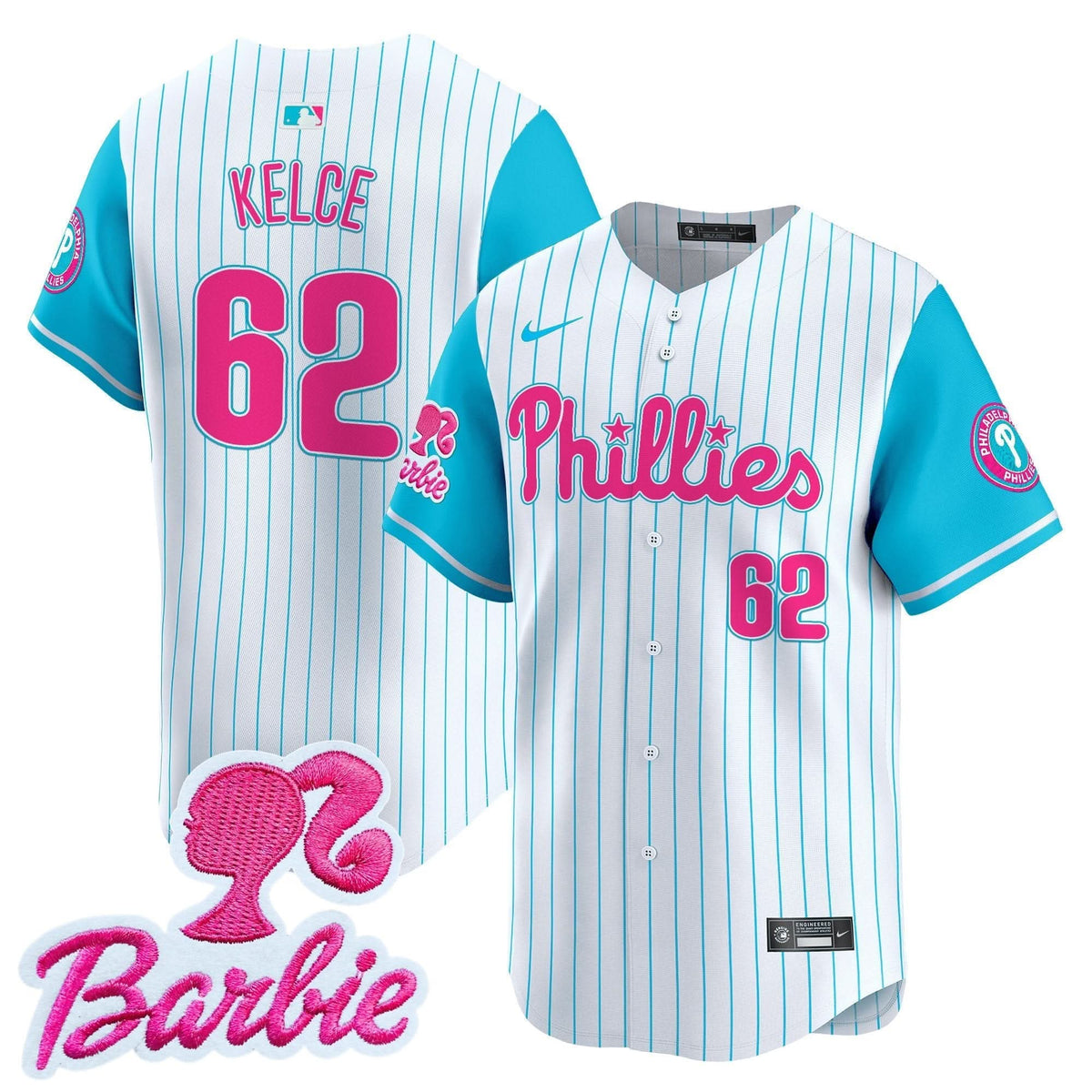 Philadelphia Phillies Barbie Patch Vapor Premier Limited Jersey - Stitched