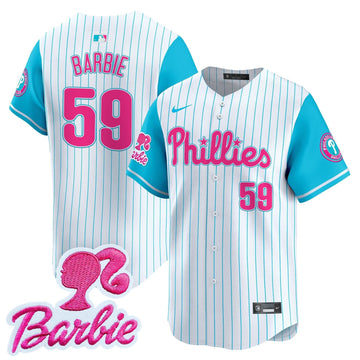 Philadelphia Phillies Barbie Patch Vapor Premier Limited Jersey - Stitched