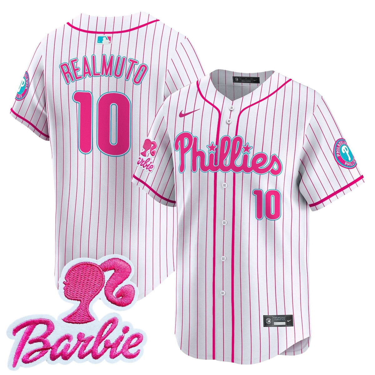 Philadelphia Phillies Barbie Patch Vapor Premier Limited Jersey - Stitched