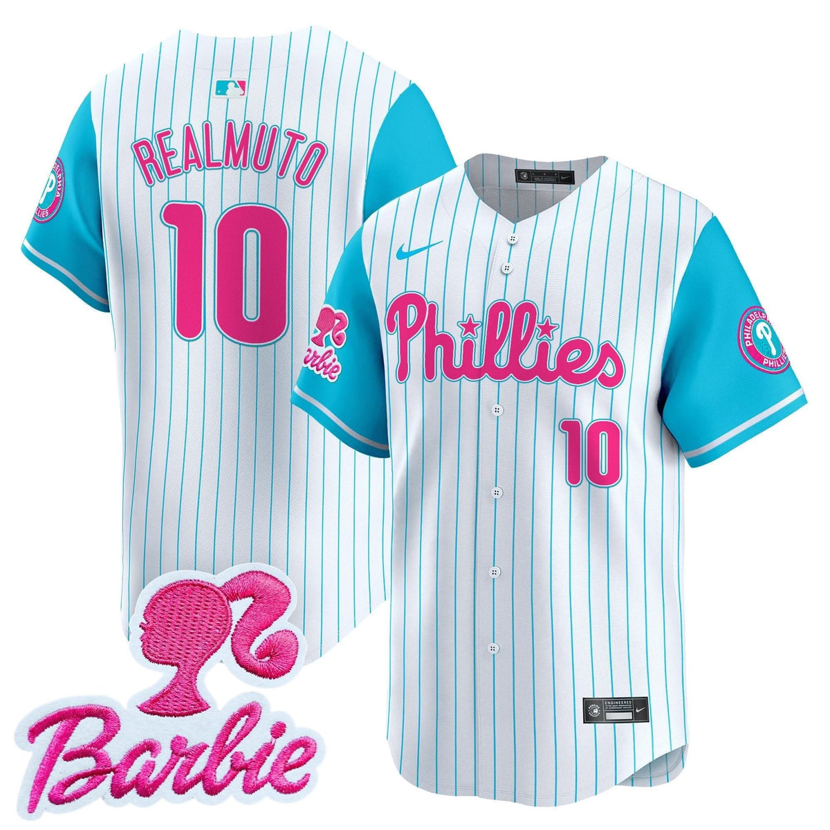 Philadelphia Phillies Barbie Patch Vapor Premier Limited Jersey - Stitched