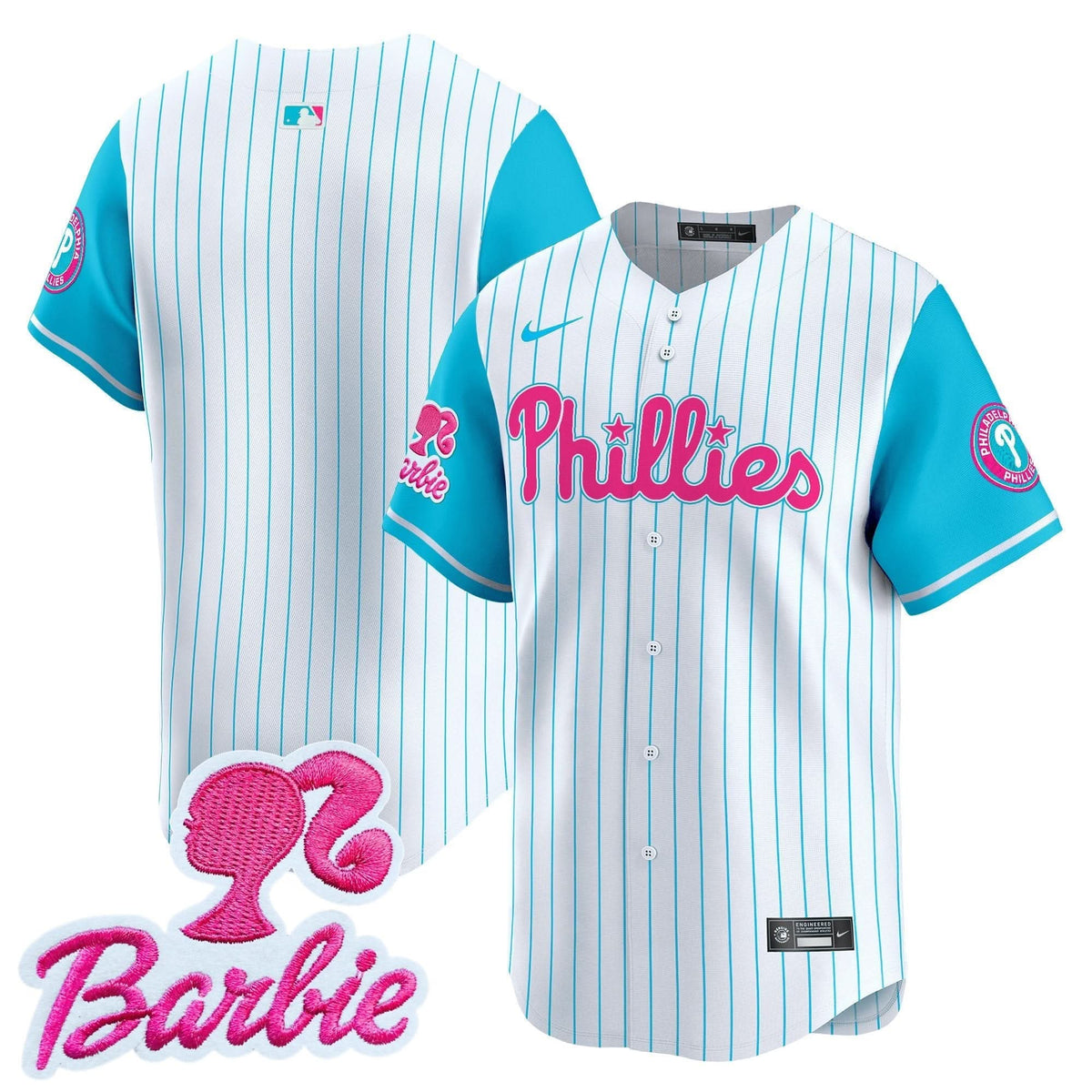 Philadelphia Phillies Barbie Patch Vapor Premier Limited Jersey - Stitched