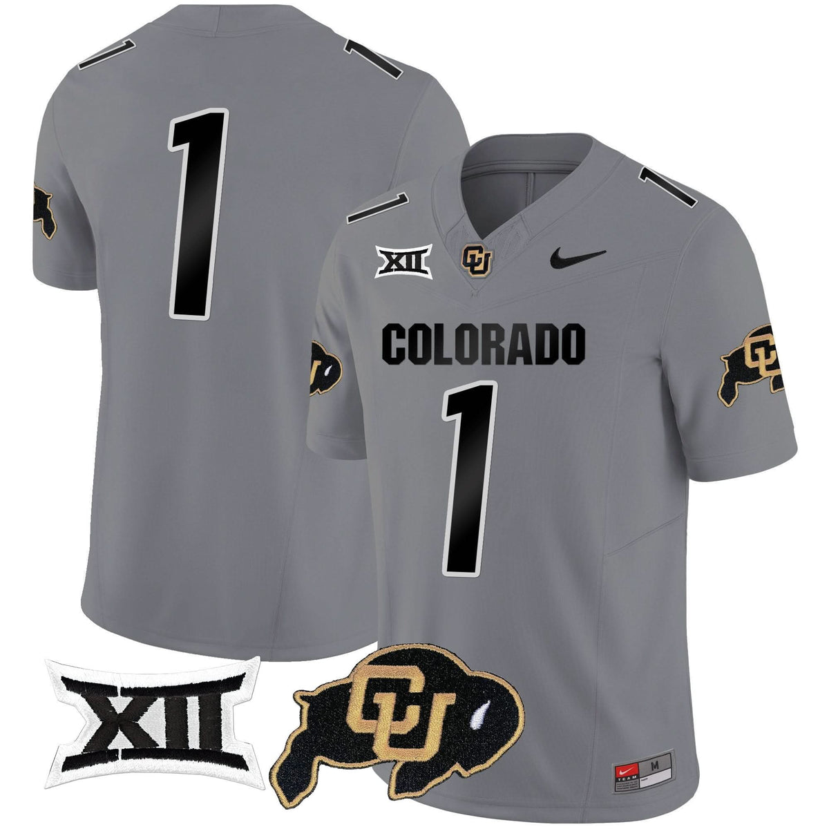 Colorado Buffaloes Vapor Limited Jersey V2 - Big 12 XII Patch