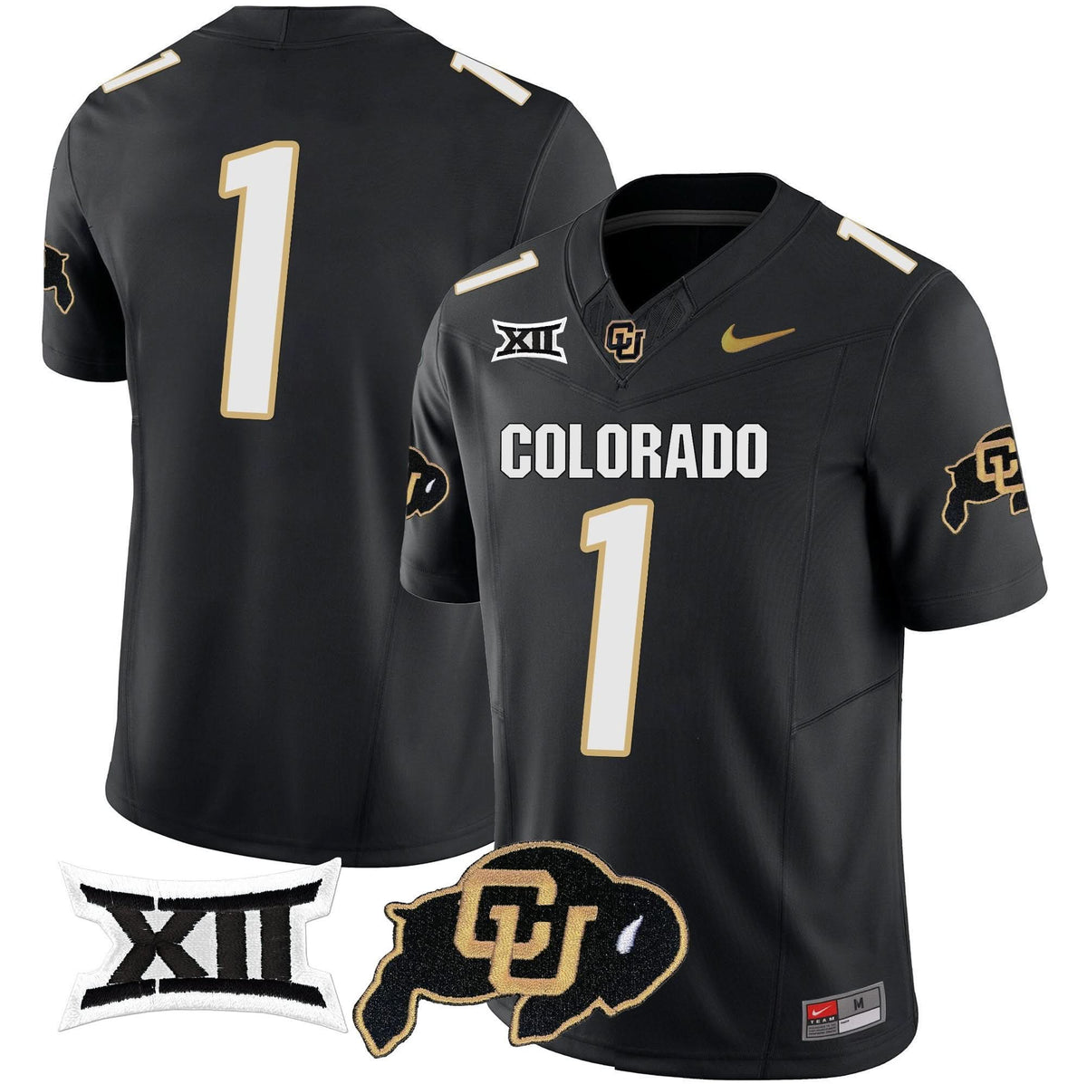 Colorado Buffaloes Vapor Limited Jersey V2 - Big 12 XII Patch