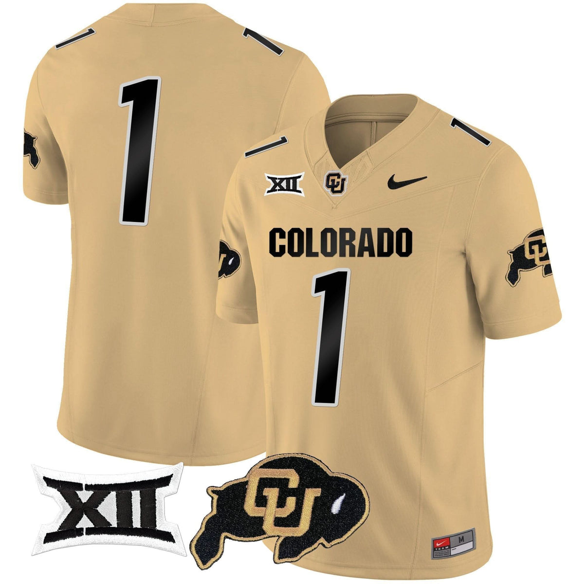 Colorado Buffaloes Vapor Limited Jersey V2 - Big 12 XII Patch