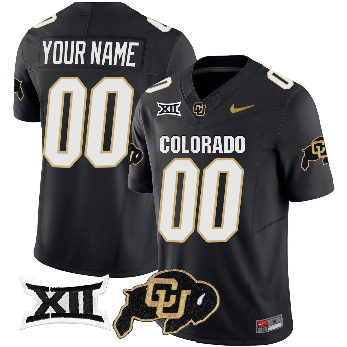 Colorado Buffaloes Vapor Limited Custom Jersey V2 - Big 12 XII Patch