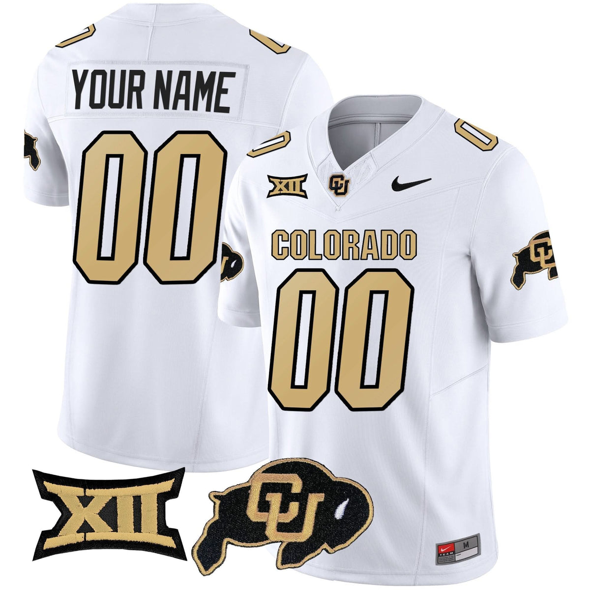Colorado Buffaloes Vapor Limited Custom Jersey V2 - Big 12 XII Patch