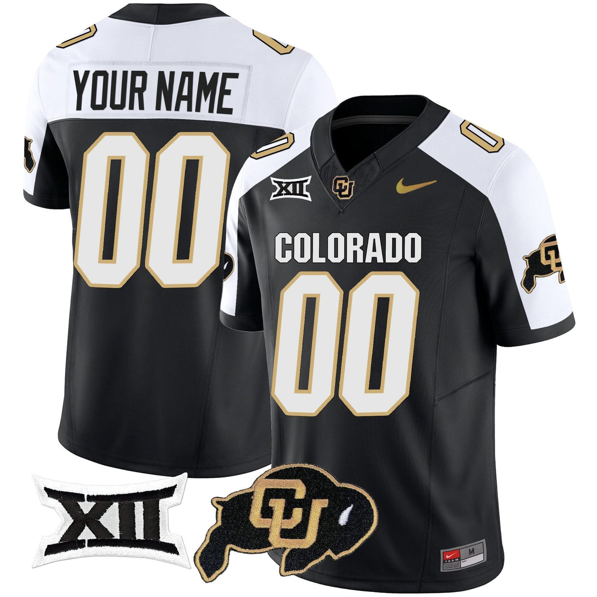 Colorado Buffaloes Vapor Limited Custom Jersey V2 - Big 12 XII Patch