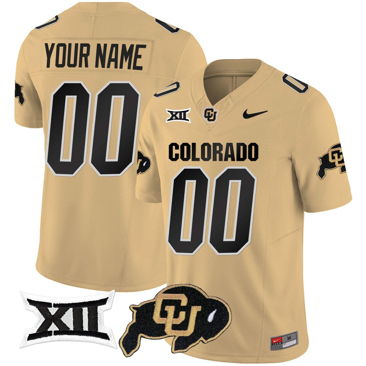 Colorado Buffaloes Vapor Limited Custom Jersey V2 - Big 12 XII Patch
