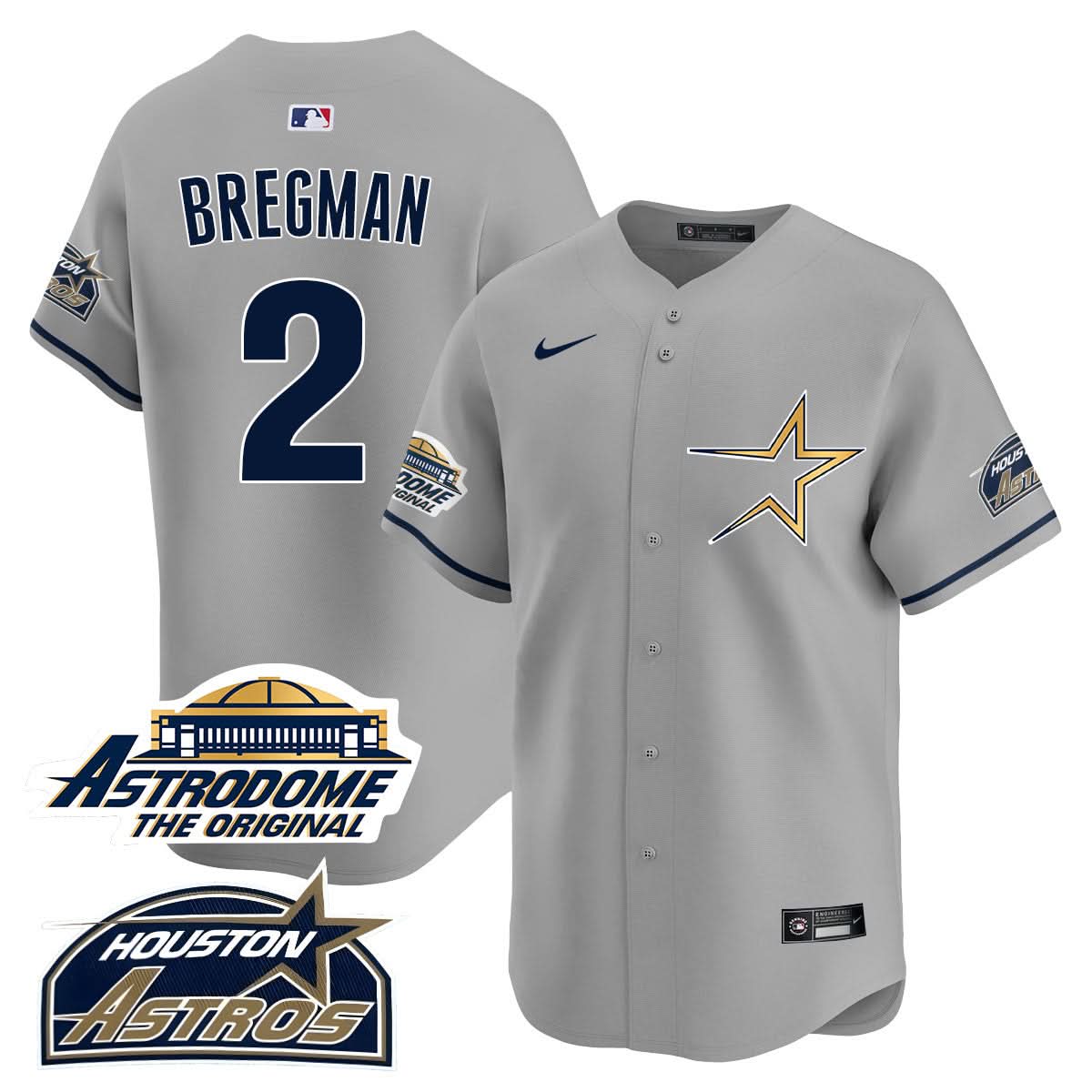 Houston Astros Throwback Jersey - Stitched - 25 Years Of History-Cuztomshoes