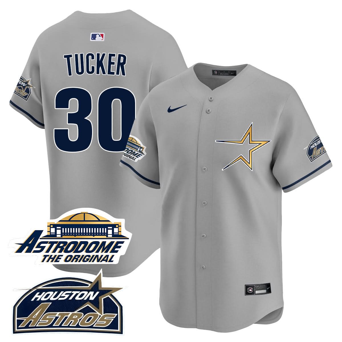 Houston Astros Throwback Jersey - Stitched - 25 Years Of History-Cuztomshoes