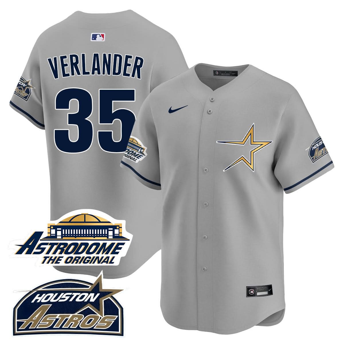 Houston Astros Throwback Jersey - Stitched - 25 Years Of History-Cuztomshoes