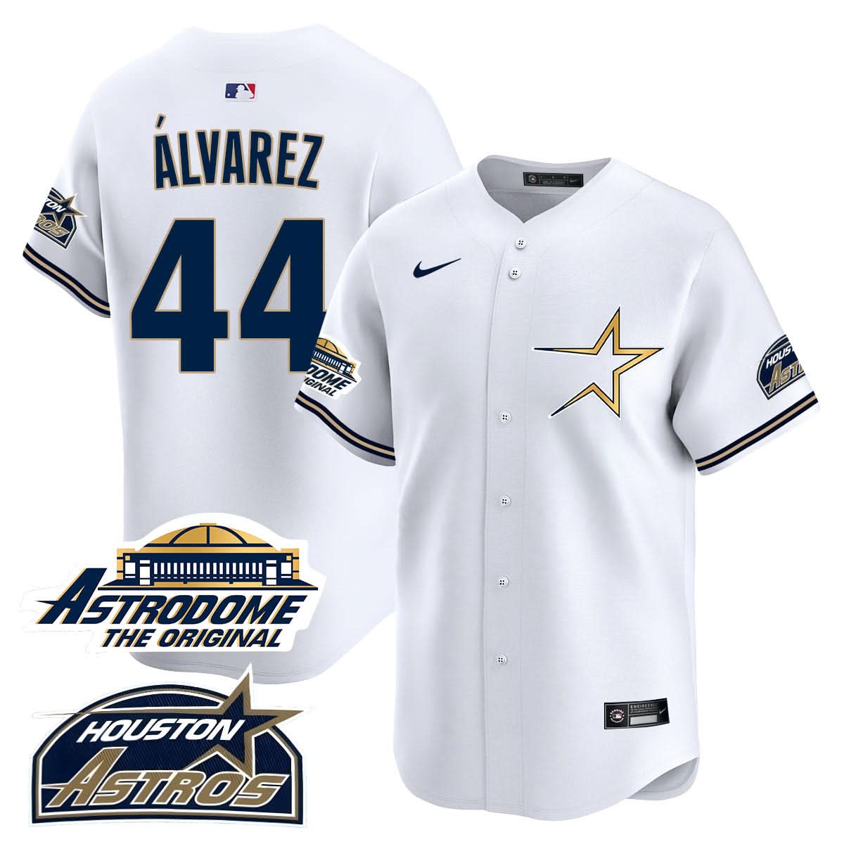 Houston Astros Throwback Jersey - Stitched - 25 Years Of History-Cuztomshoes