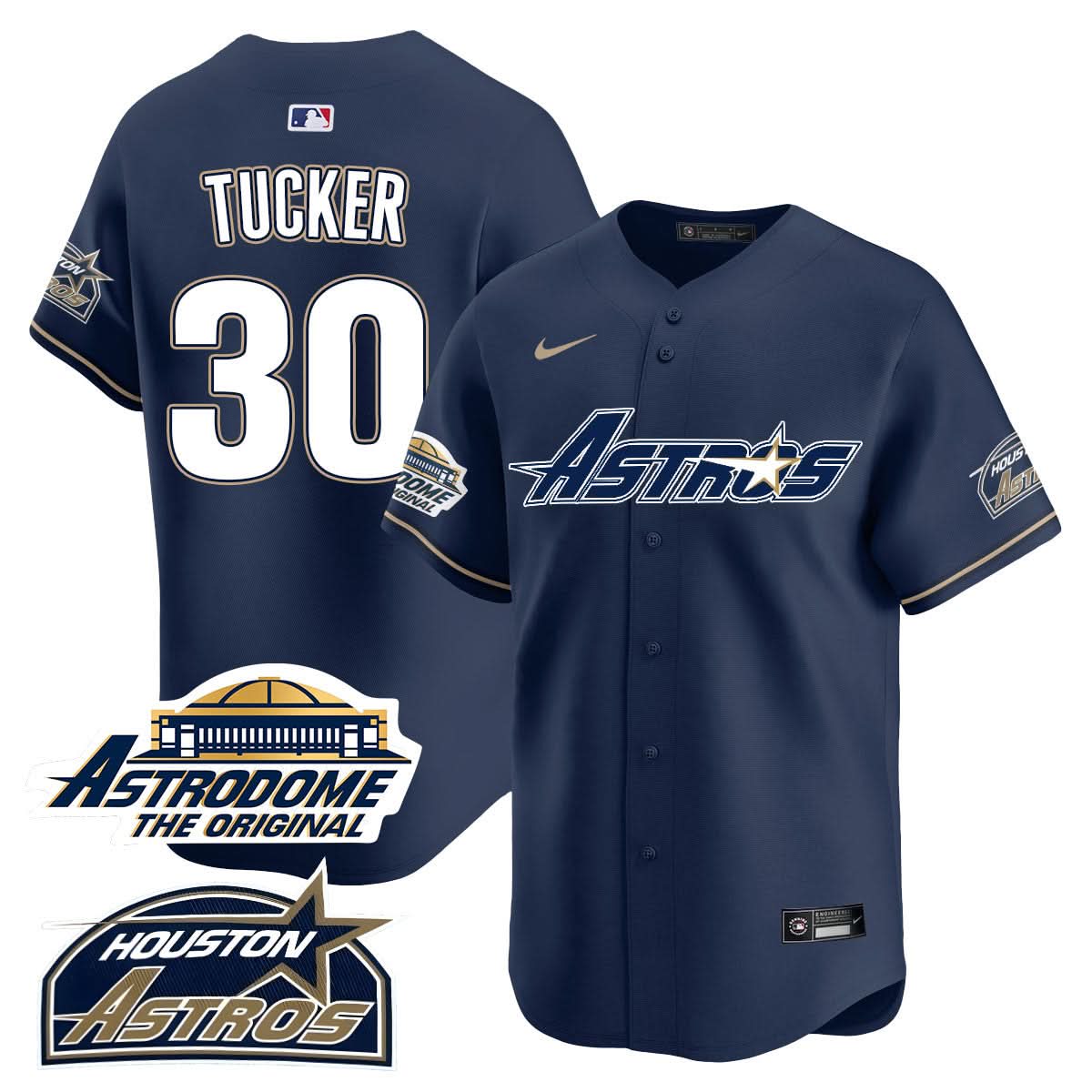 Houston Astros Throwback Jersey N1 - Stitched - 25 Years Of History-Cuztomshoes