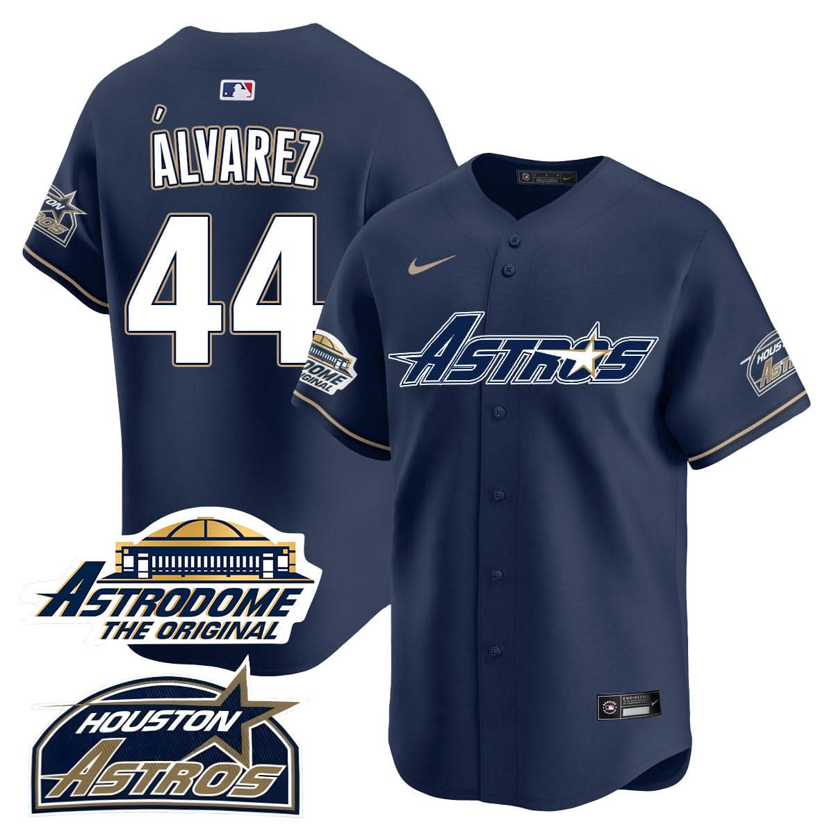 Houston Astros Throwback Jersey N1 - Stitched - 25 Years Of History-Cuztomshoes