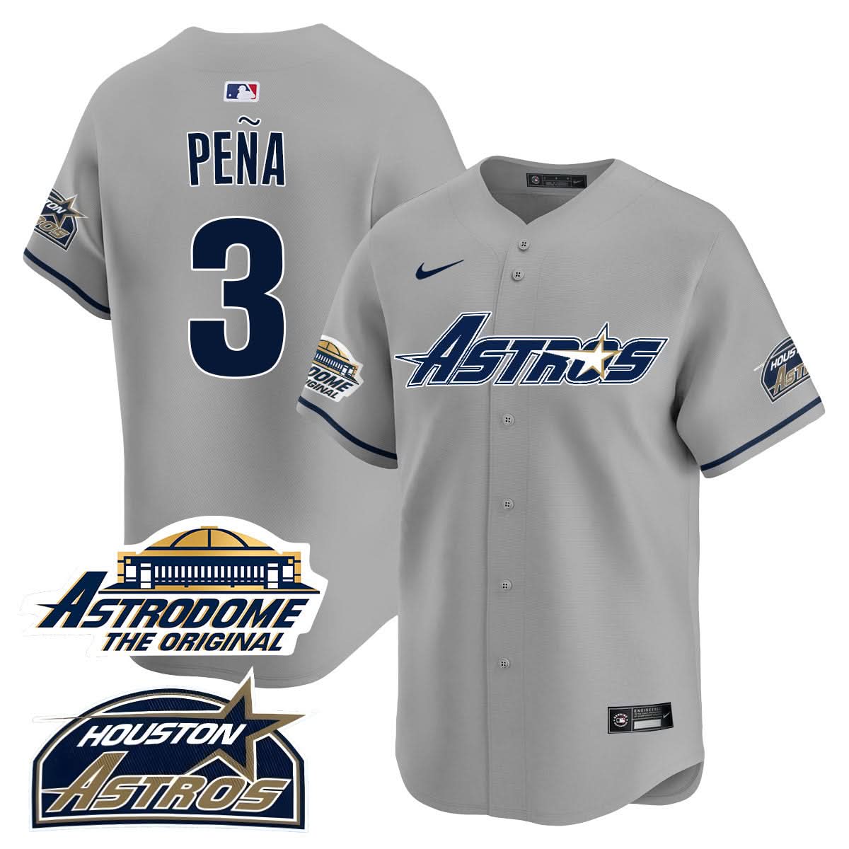 Houston Astros Throwback Jersey N1 - Stitched - 25 Years Of History-Cuztomshoes