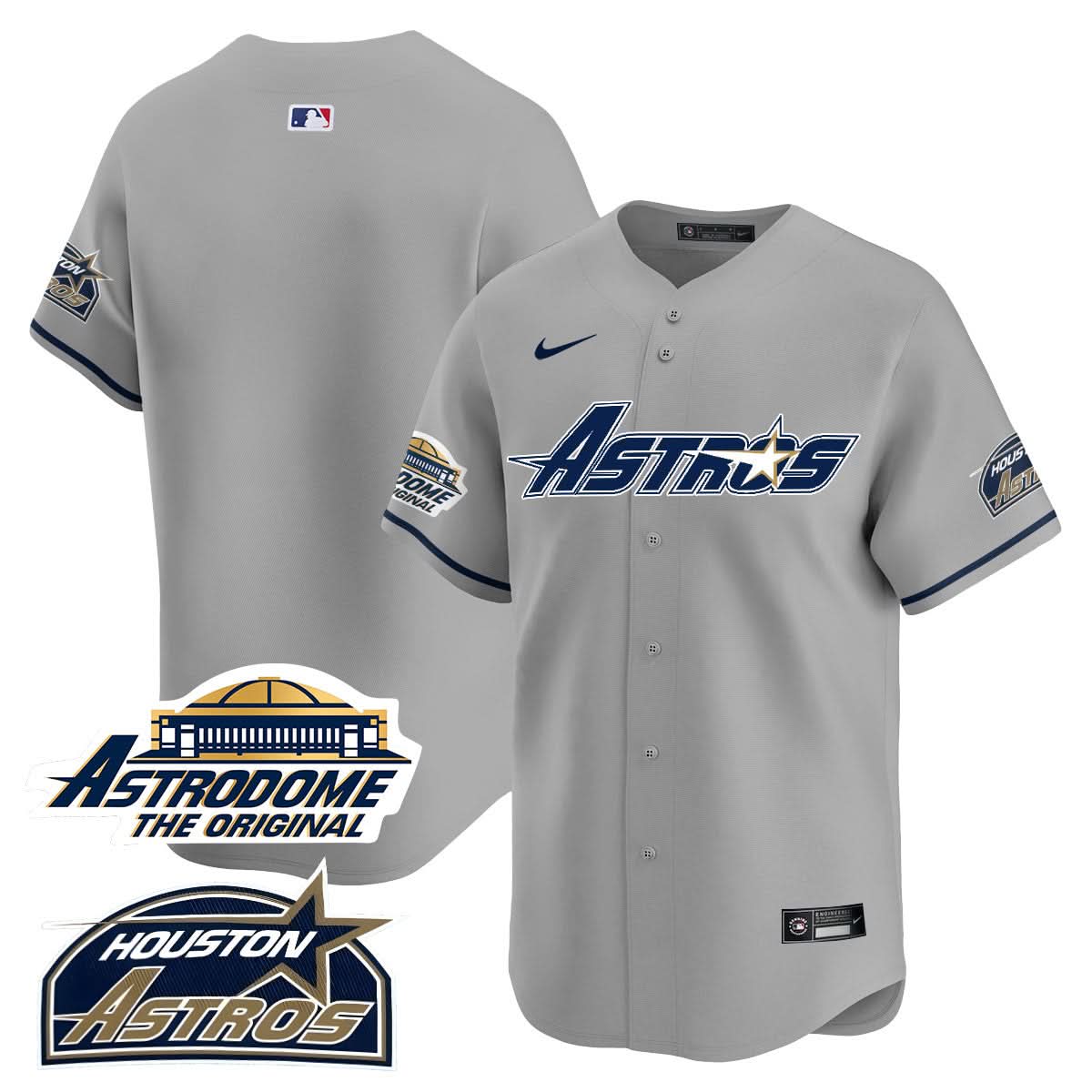 Houston Astros Throwback Jersey N1 - Stitched - 25 Years Of History-Cuztomshoes
