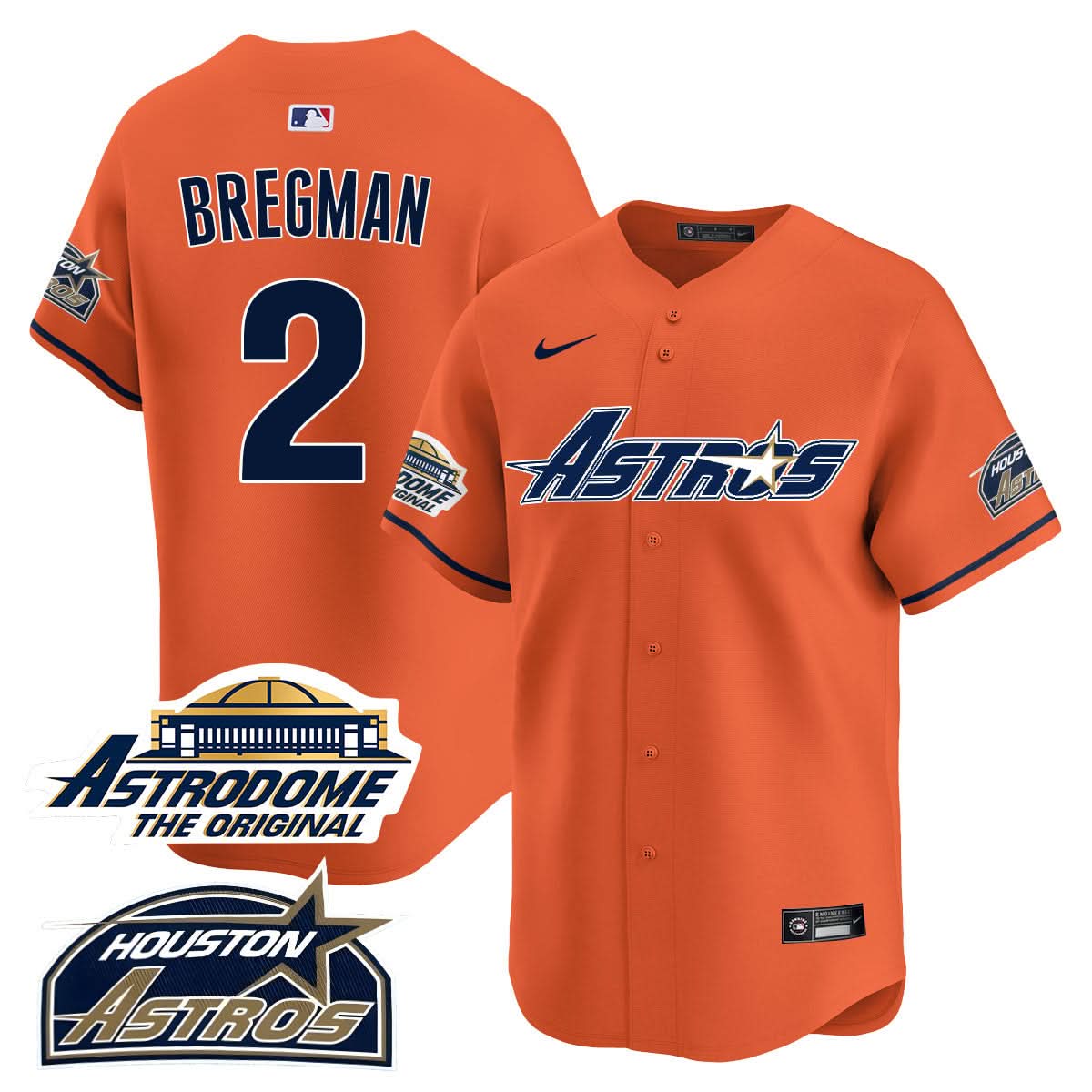 Houston Astros Throwback Jersey N1 - Stitched - 25 Years Of History-Cuztomshoes