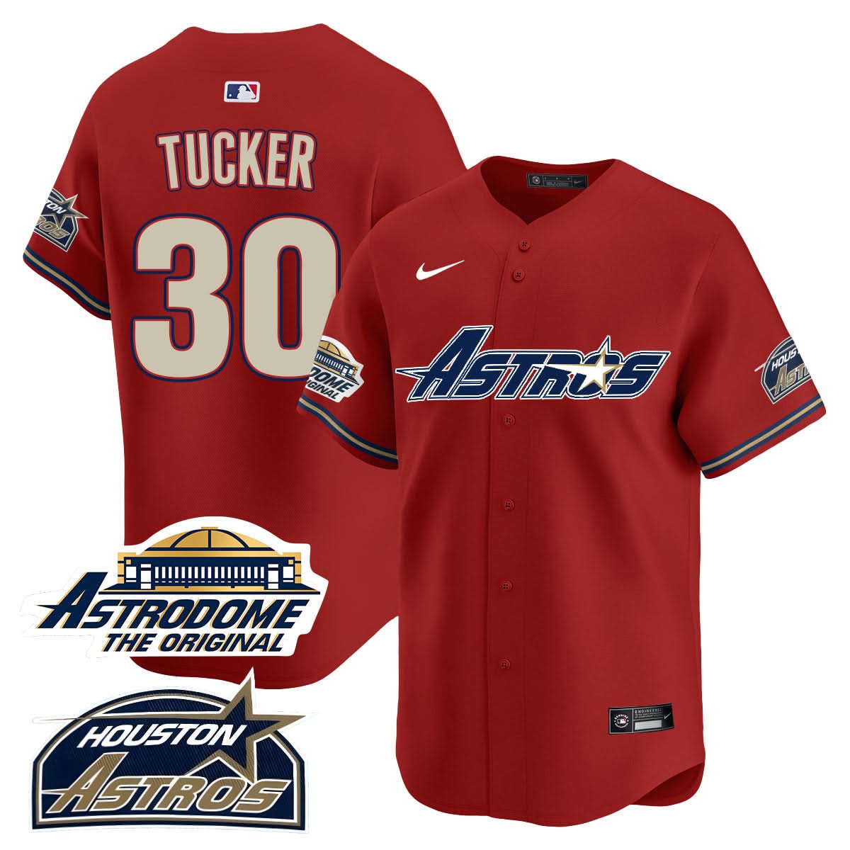 Houston Astros Throwback Jersey N1 - Stitched - 25 Years Of History-Cuztomshoes