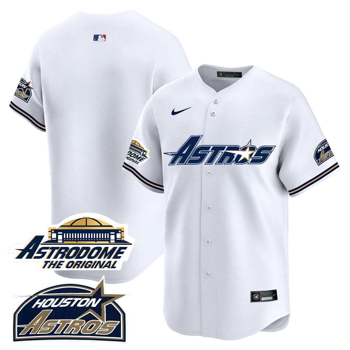Houston Astros Throwback Jersey N1 - Stitched - 25 Years Of History-Cuztomshoes