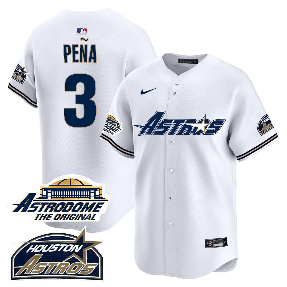 Houston Astros Throwback Jersey N1 - Stitched - 25 Years Of History-Cuztomshoes