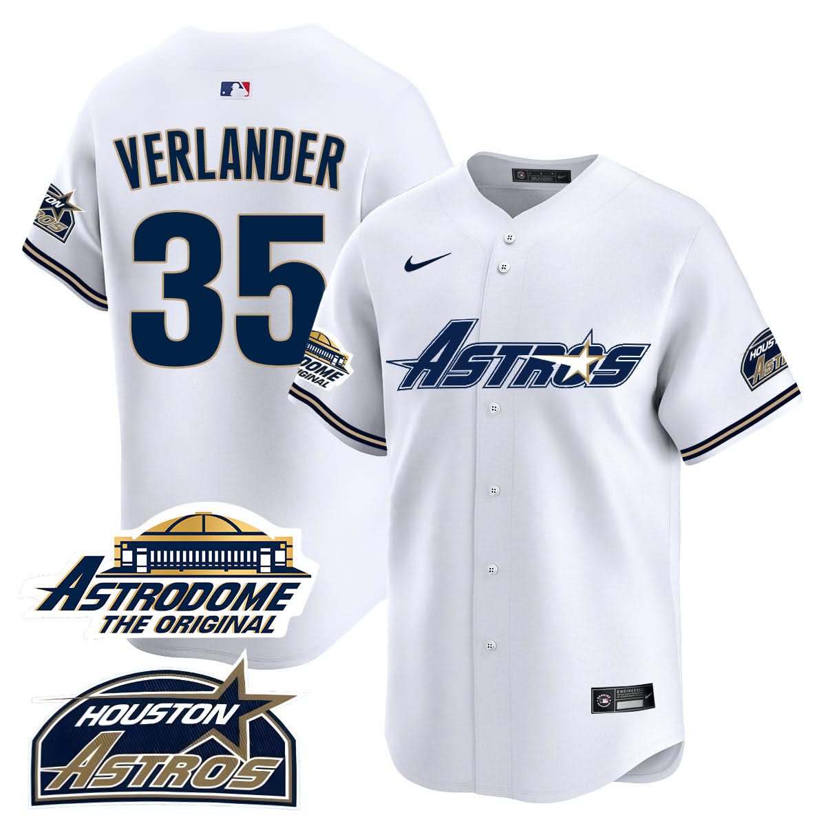 Houston Astros Throwback Jersey N1 - Stitched - 25 Years Of History-Cuztomshoes