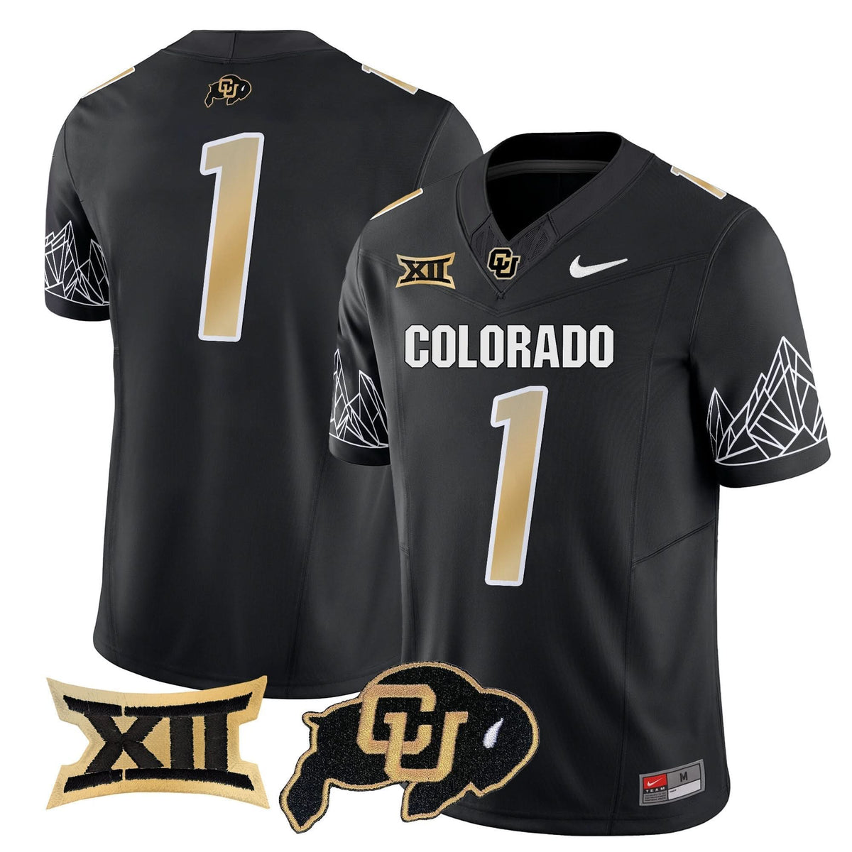 Colorado Buffaloes Vapor Limited Jersey V3 - Big 12 XII Patch