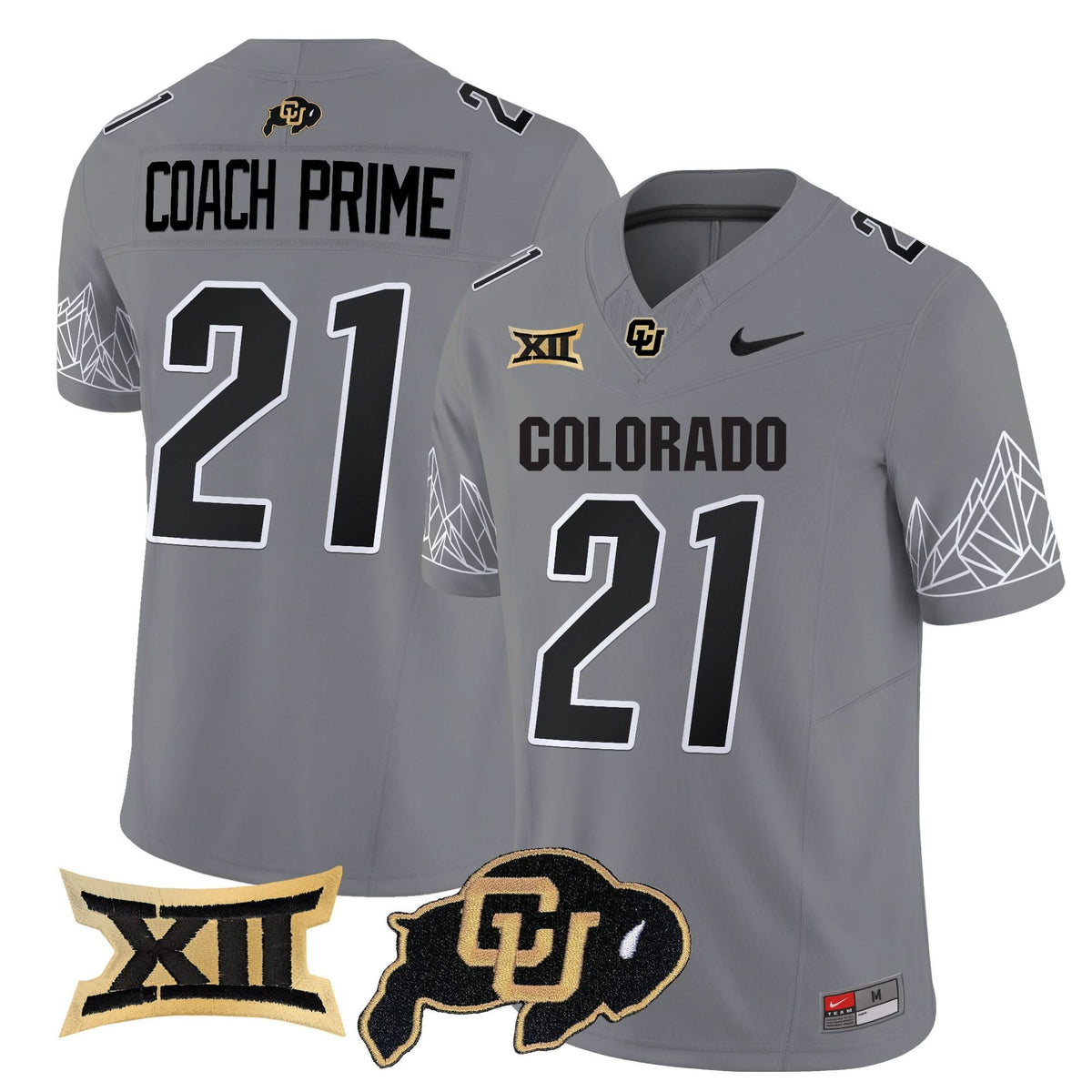 Colorado Buffaloes Vapor Limited Jersey V3 - Big 12 XII Patch