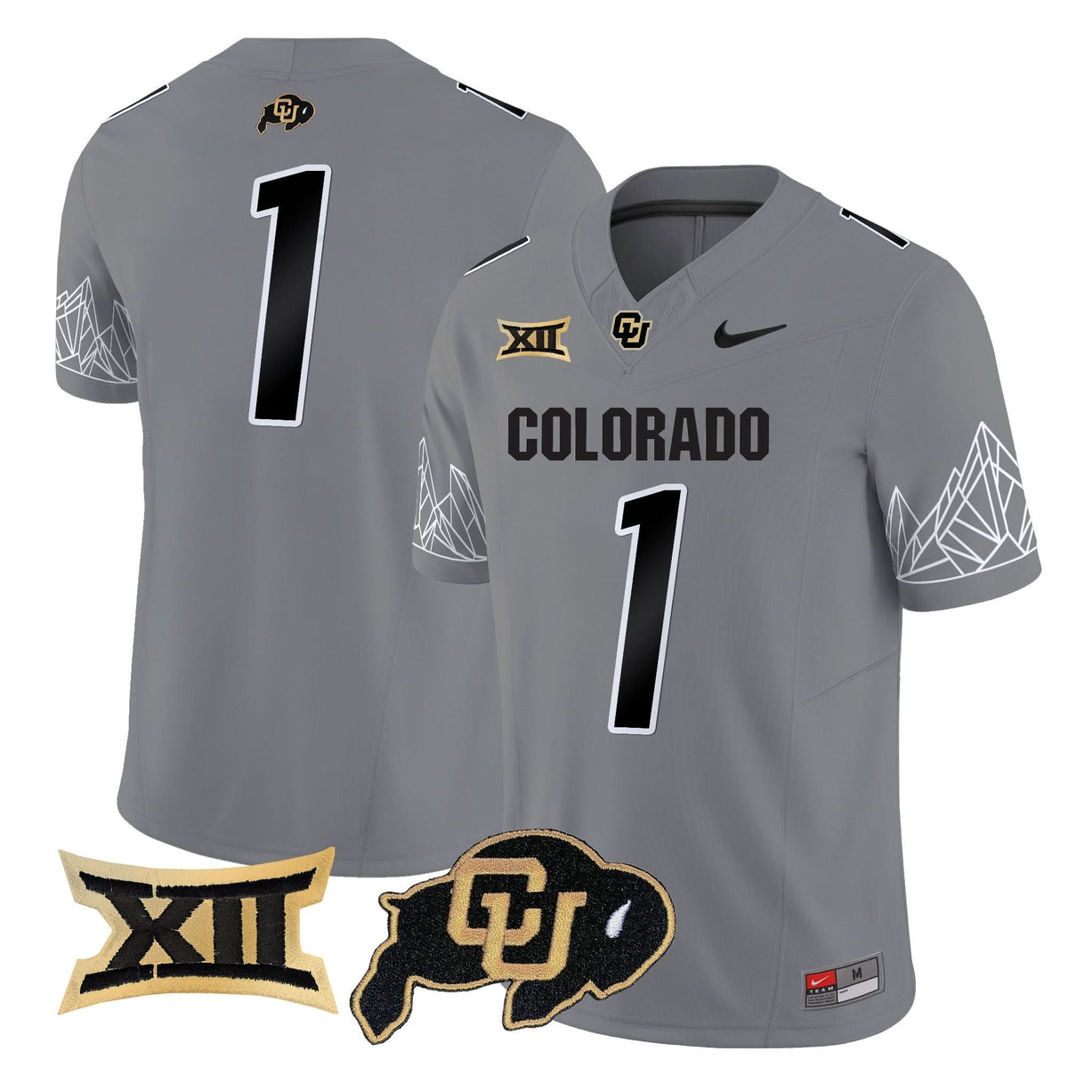 Colorado Buffaloes Vapor Limited Jersey V3 - Big 12 XII Patch