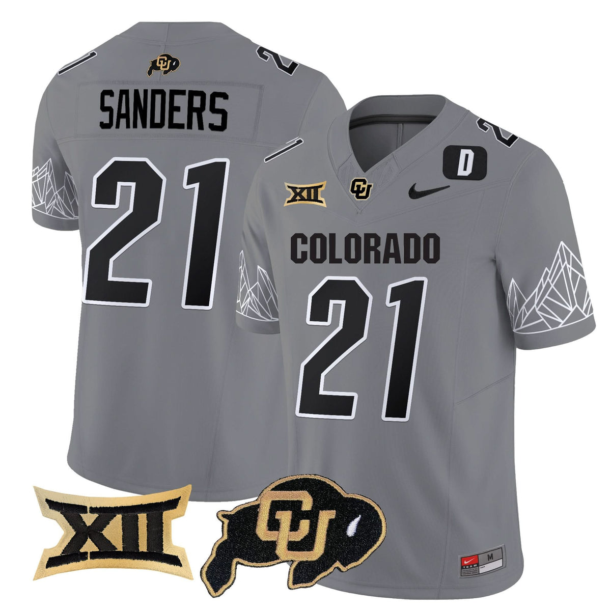 Colorado Buffaloes Vapor Limited Jersey V3 - Big 12 XII Patch
