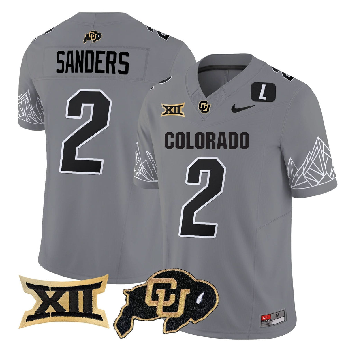 Colorado Buffaloes Vapor Limited Jersey V3 - Big 12 XII Patch