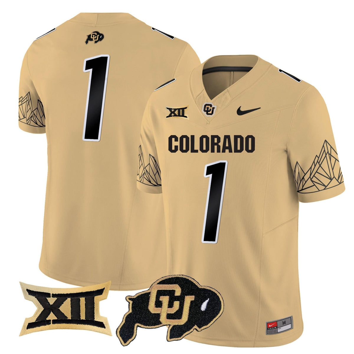 Colorado Buffaloes Vapor Limited Jersey V3 - Big 12 XII Patch