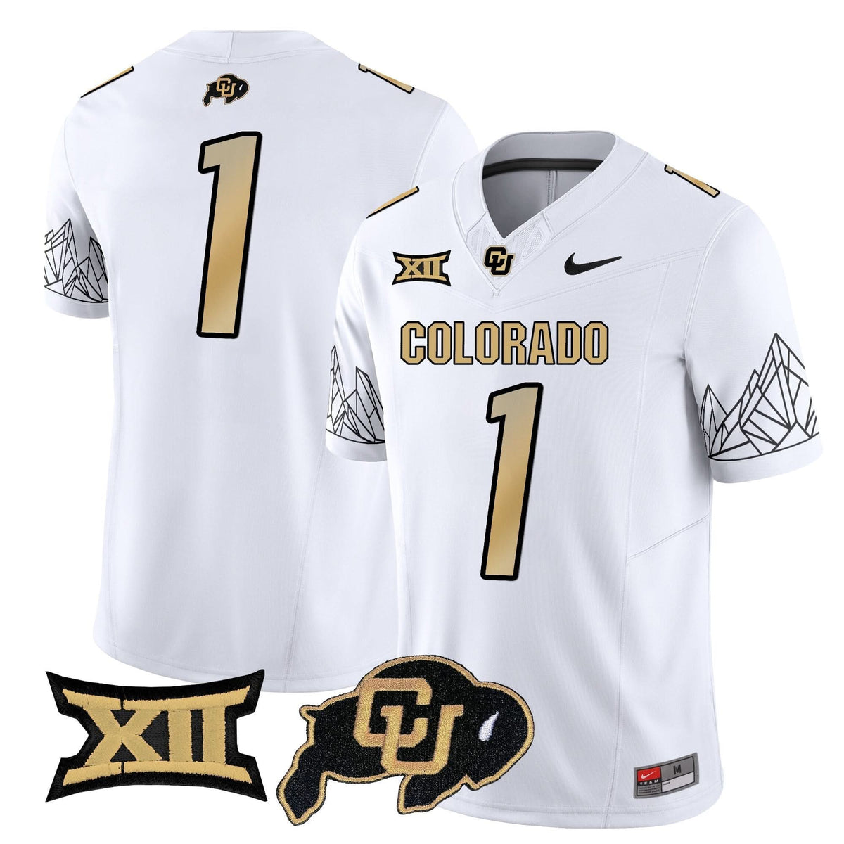 Colorado Buffaloes Vapor Limited Jersey V3 - Big 12 XII Patch