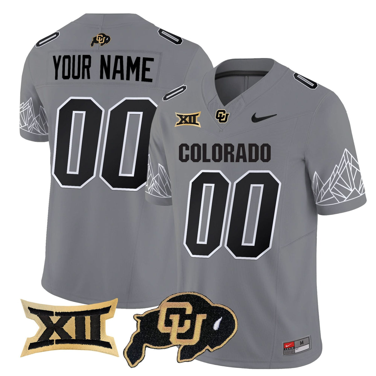 Colorado Buffaloes Vapor Limited Custom Jersey V3 - Big 12 XII Patch