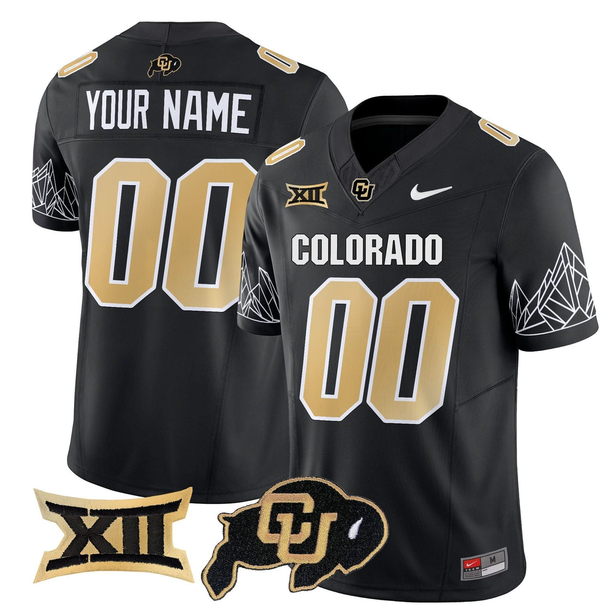 Colorado Buffaloes Vapor Limited Custom Jersey V3 - Big 12 XII Patch