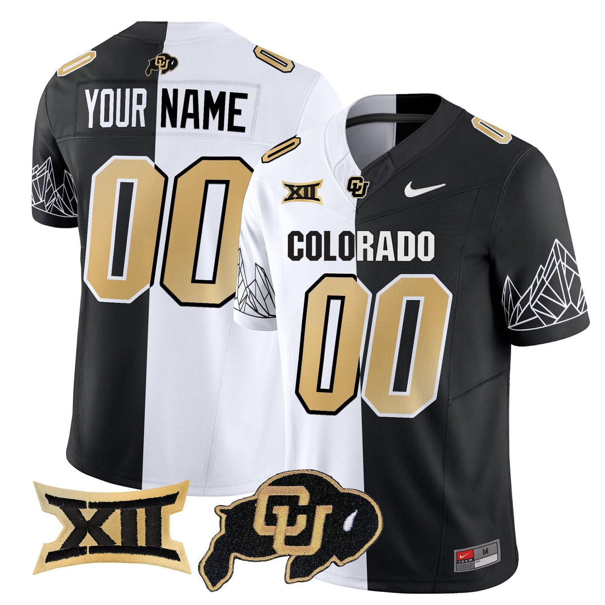 Colorado Buffaloes Vapor Limited Custom Jersey V3 - Big 12 XII Patch