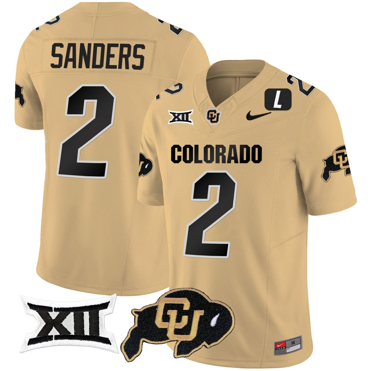 Colorado Buffaloes Vapor Limited Jersey V2 - Big 12 XII Patch