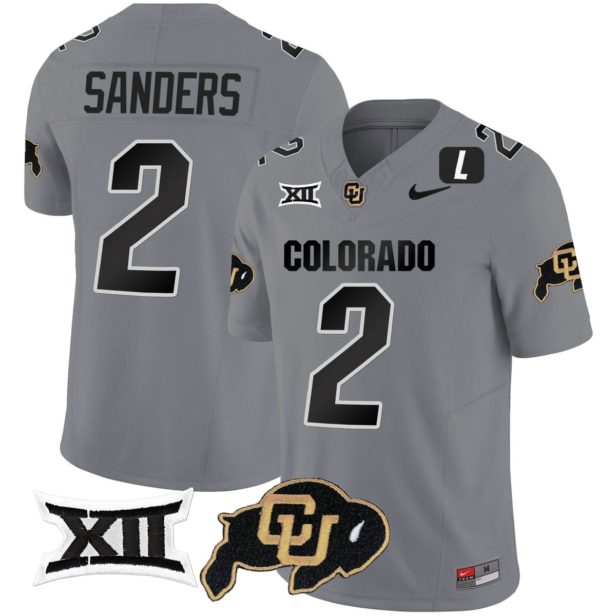 Colorado Buffaloes Vapor Limited Jersey V2 - Big 12 XII Patch