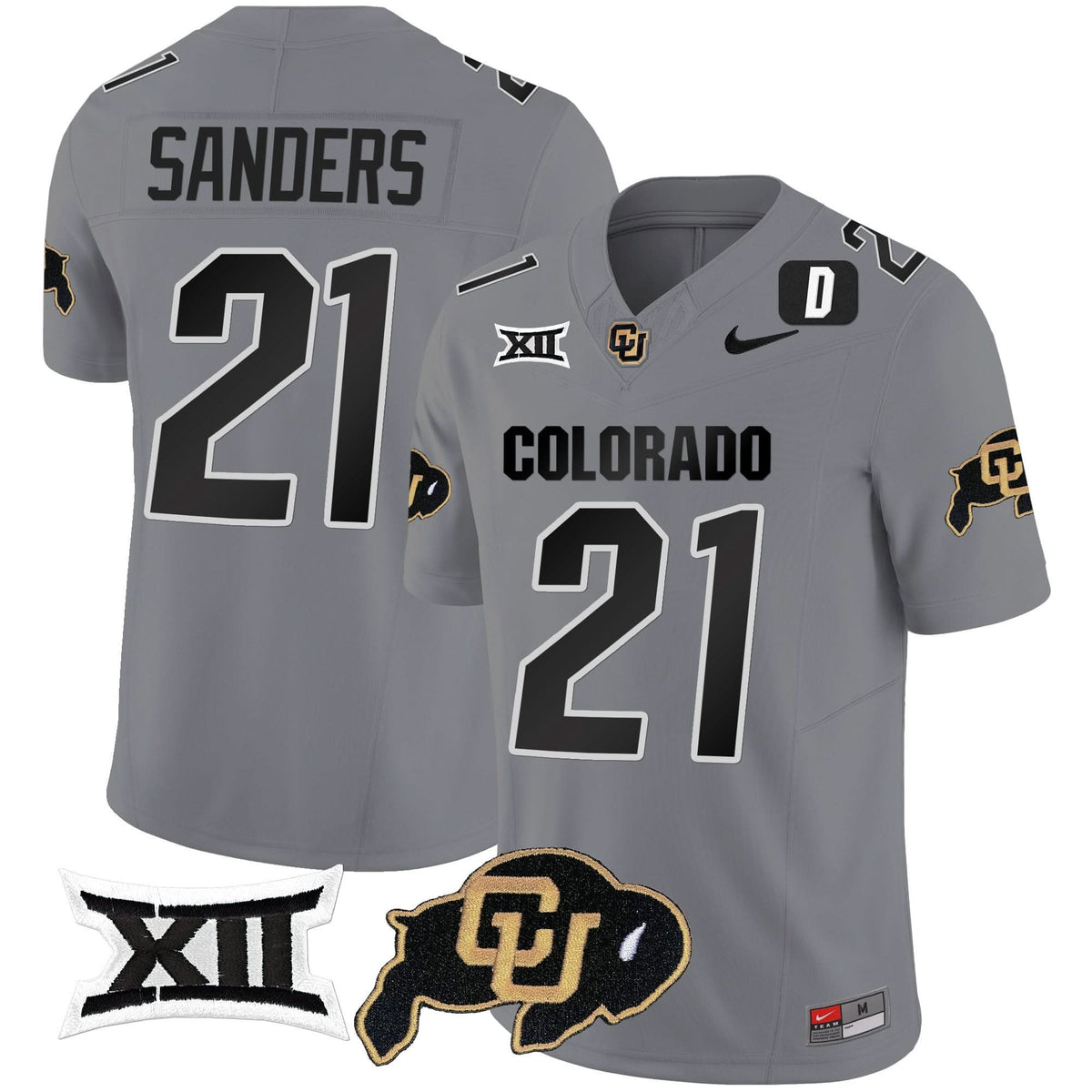Colorado Buffaloes Vapor Limited Jersey V2 - Big 12 XII Patch