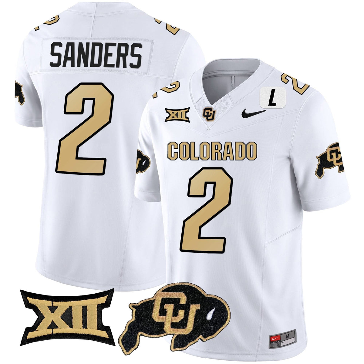 Colorado Buffaloes Vapor Limited Jersey V2 - Big 12 XII Patch
