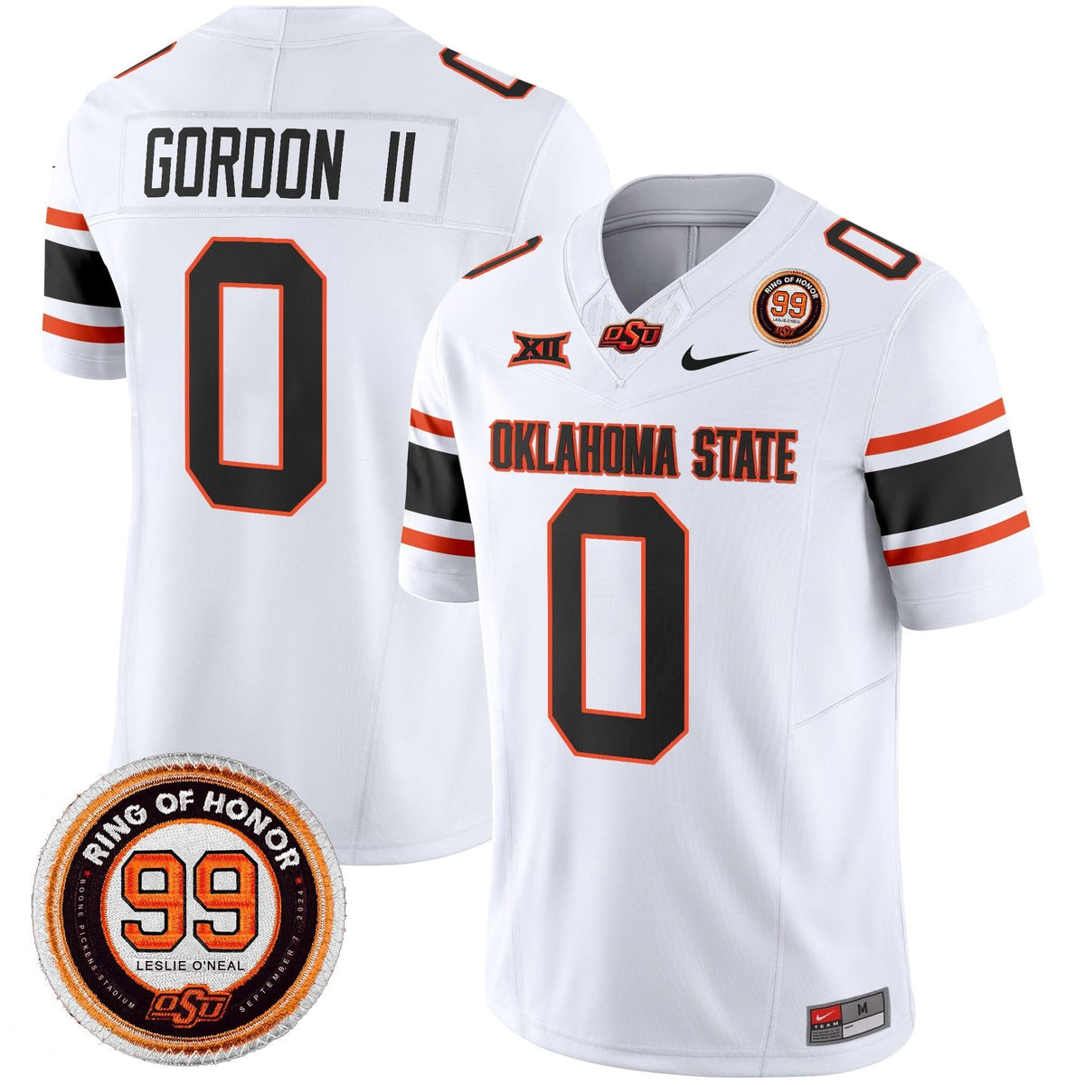 Oklahoma State Cowboys Leslie O'neal Patch Vapor Limited Jersey